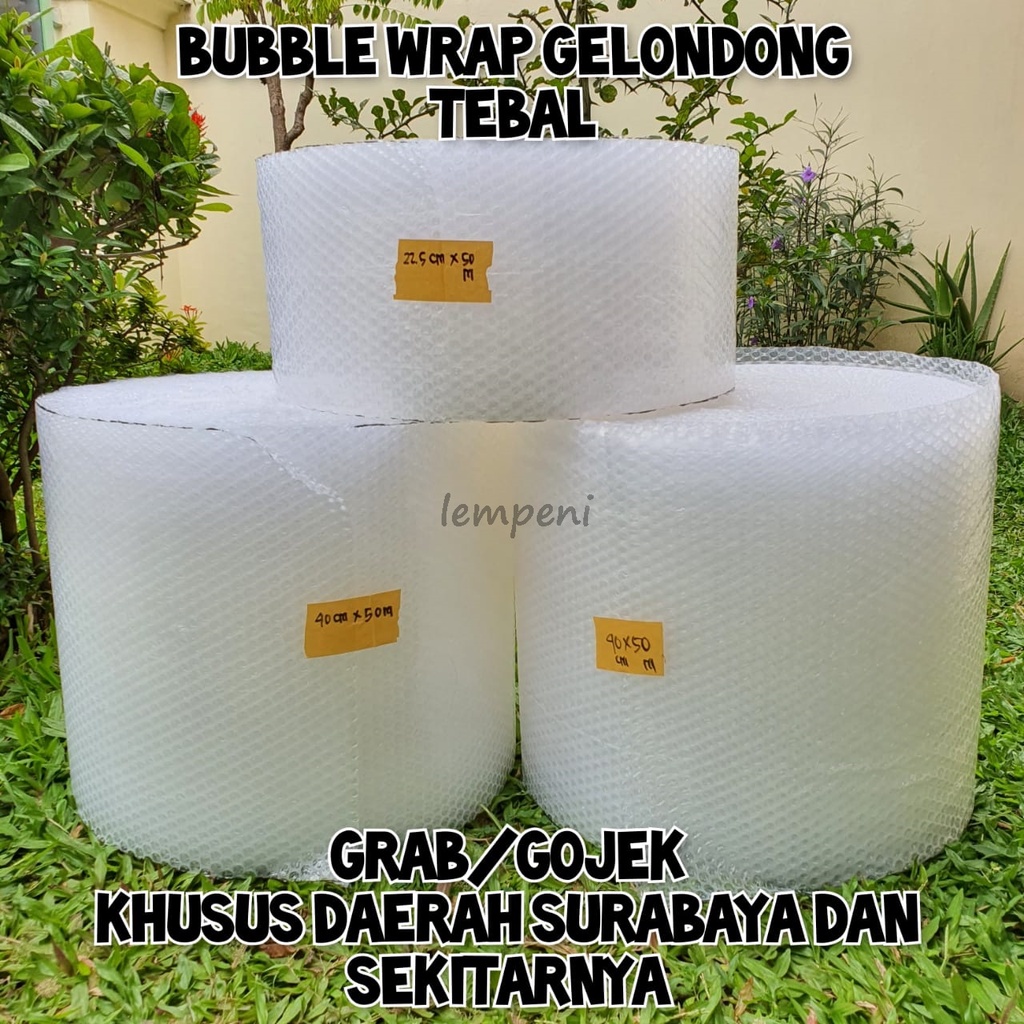 

Bubble Wrap Bening tebal 50 m