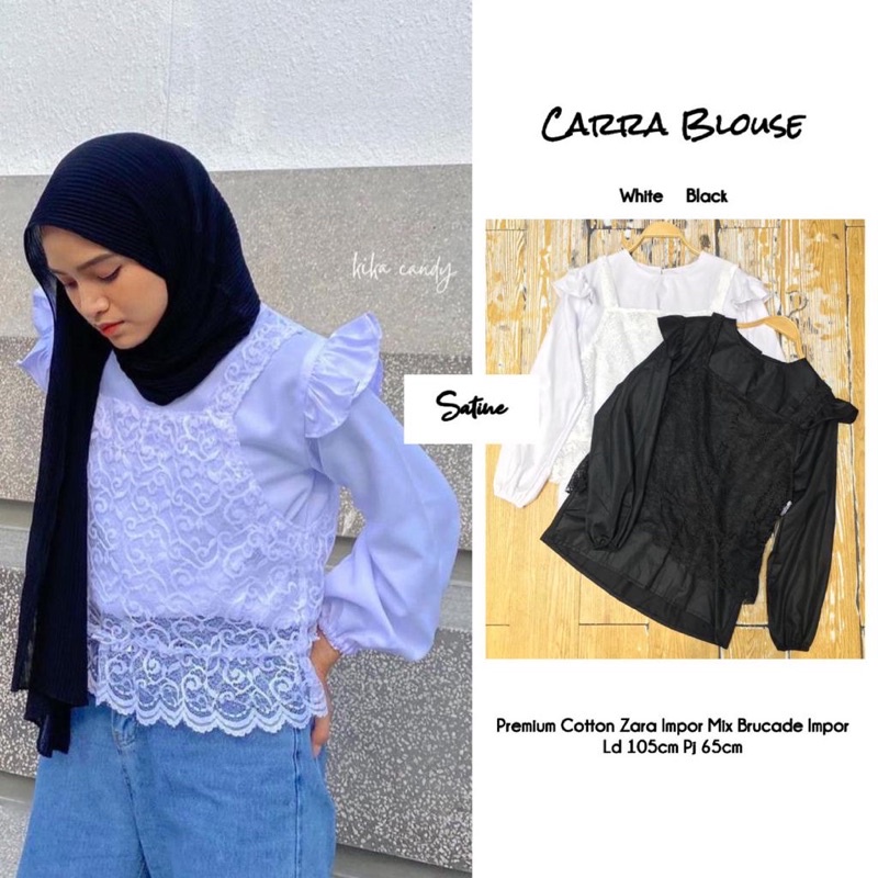 carra blouse by satine