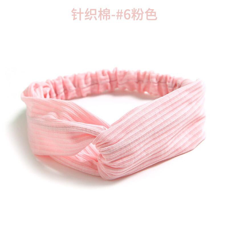 BANDO - BANDANA HEADBAND KNITTED COTTON WARNA POLOS / PENAHAN RAMBUT