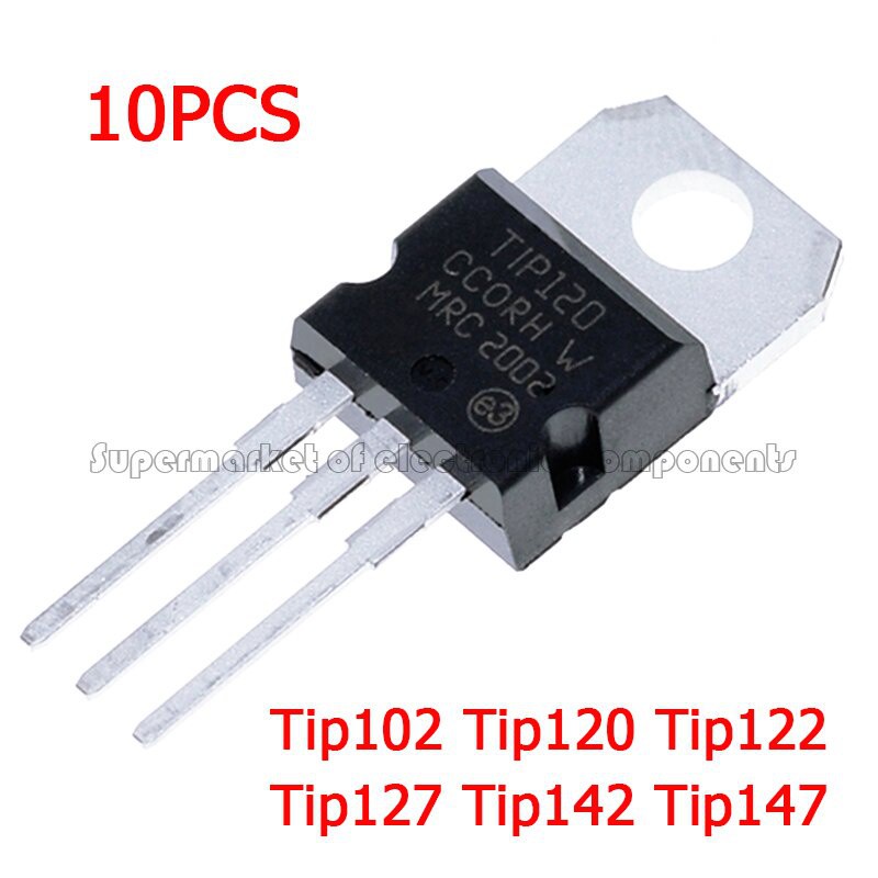 10pcs TIP102 TIP120 TIP122 TIP142 TIP142 TIP147 TTransistor TIP142T TIP147T Untuk Diy