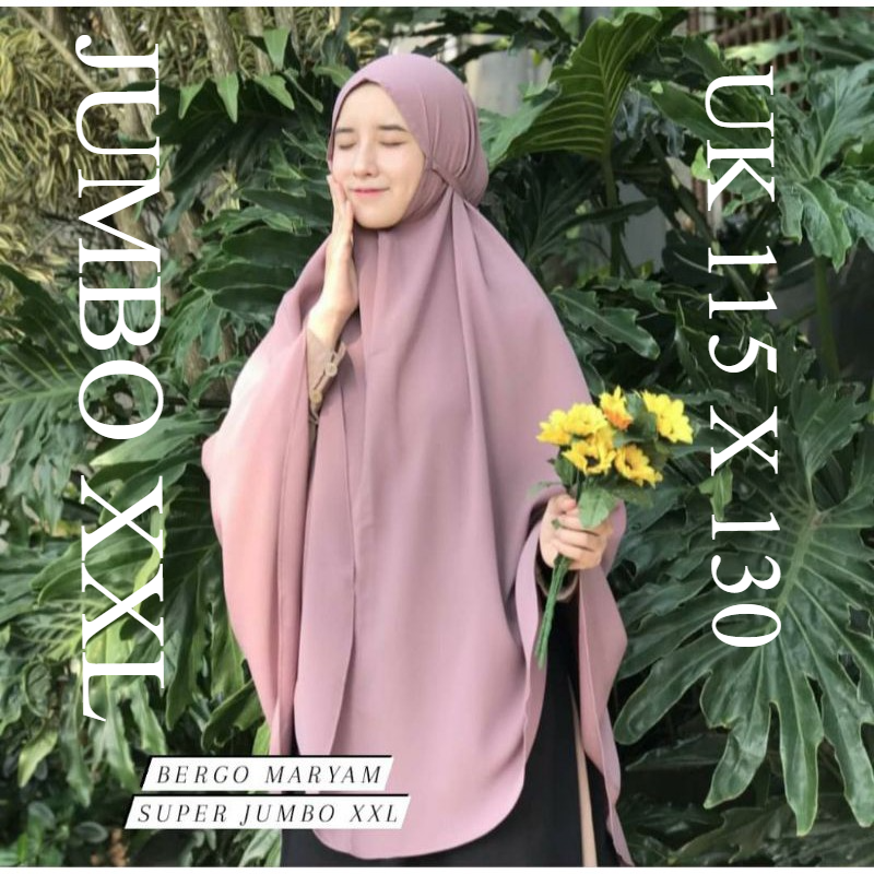 COD KHIMAR TALI JUMBO XXL HIJAB BERGO MARYAM TERMURAH