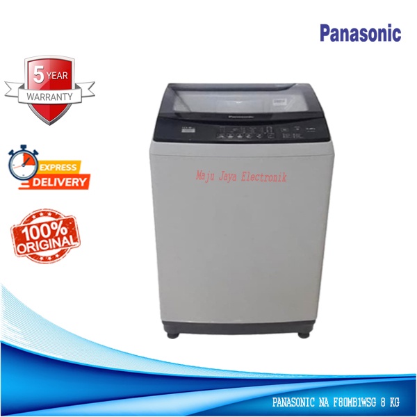 Mesin Cuci 1 Tabung PANASONIC NA F80MB1WSG 8 KG Soft Close Door