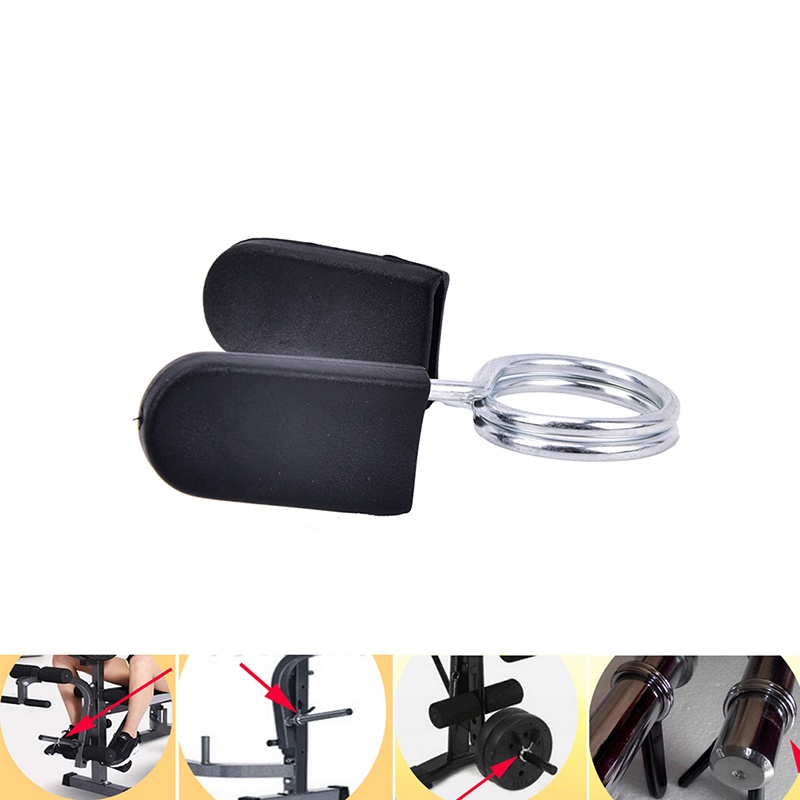 {LUCKID}1PCs 1&quot; Standard 25mm Spring Clamp Collar Clips For Weight Bar Dumbbells Gym