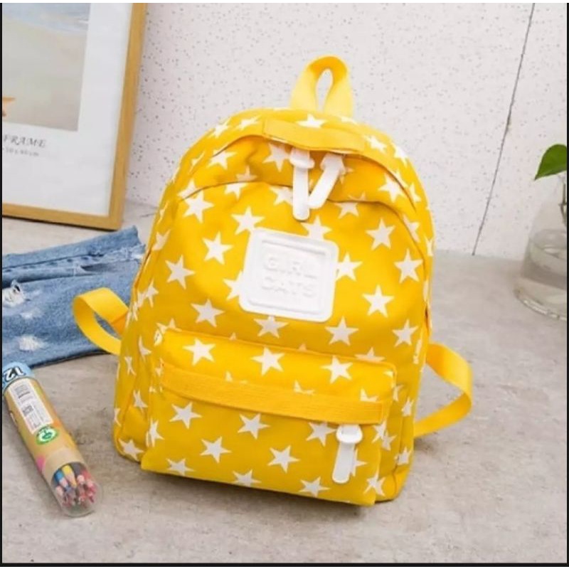 Tas ransel mini anak perempuan motif bintang/ransel mini anak  terbaru