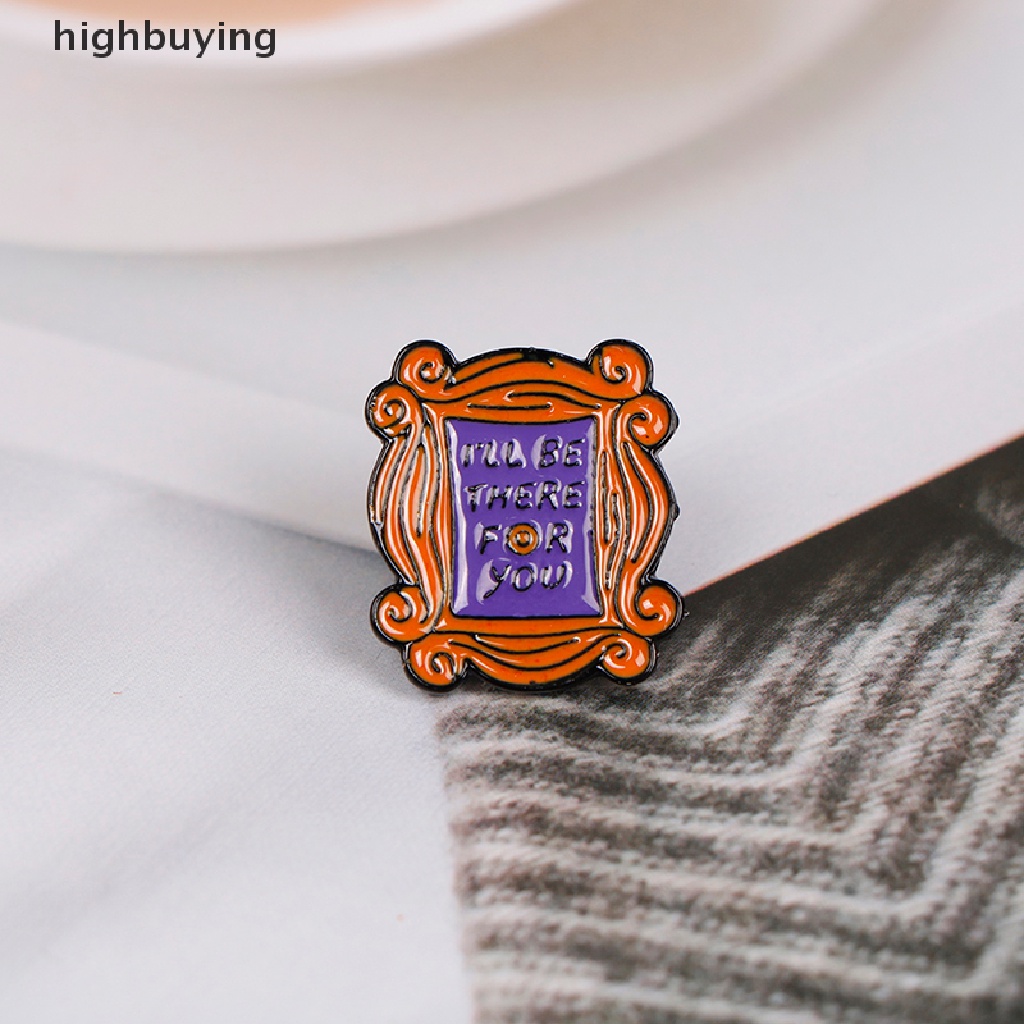 Hbid Bros Pin Enamel Desain Monica 's Apartamen Untuk Pakaian / Tas