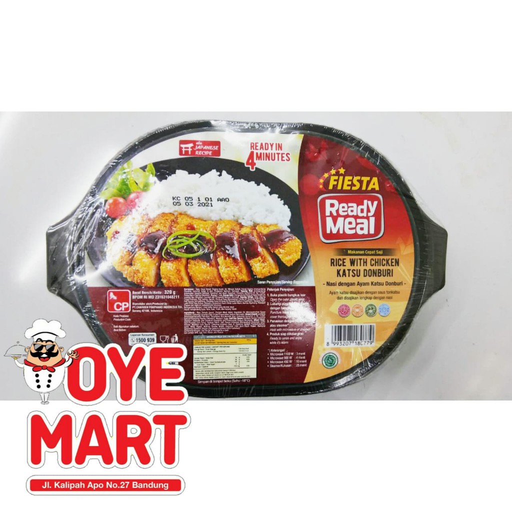 FIESTA READY MEAL RICE WITH CHICKEN KATSU DONBURI 320GR /MAKANAN INSTAN SIAP SAJI