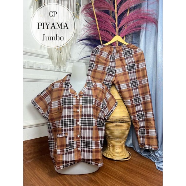 BAJU TIDUR CP PIYAMA 4L MOTIF BUNGA / PIYAMA MOTIF BUNGA / BAJU TIDUR BUNGA MURAH /PIYAMA CP MURAH-ZR #14