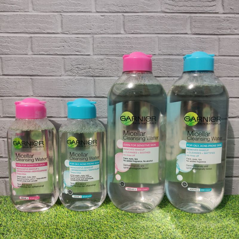 Garnier Micellar Water Pink Blue (Biru)  125ml 400ml / 125 ml 400 ml