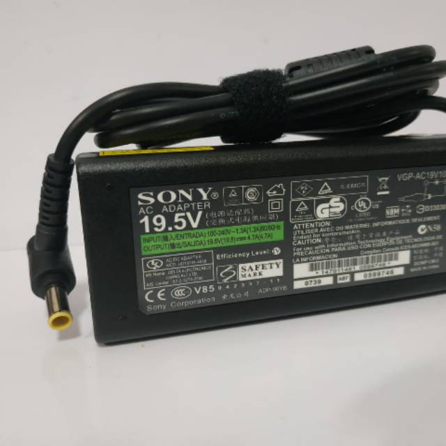 Adaptor Charger Original Laptop Sony Vaio 19.5V 4.7A