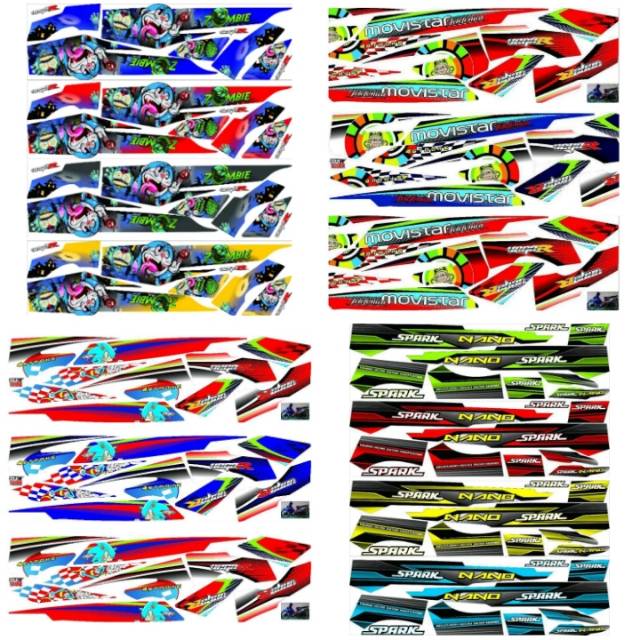 Striping Vega R Lama Variasi Skotlet Scotlite Motor Stiker Sticker List Body Lis Skotlet L Body List Shopee Indonesia