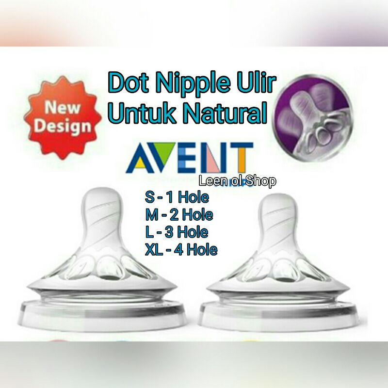 Nipple For Avent Natural/ Dot Untuk Avent Natural 4 Hole