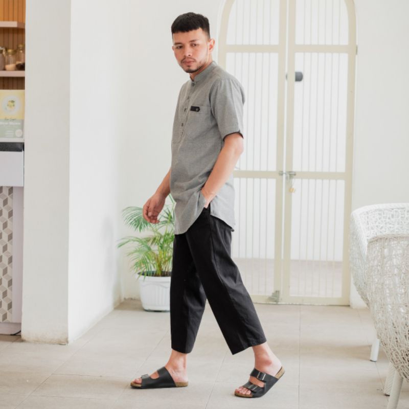 Chino Sirwal Celana Pria Dewasa Lingkar Pinggang Karet Bahan Cotton Twill Premium