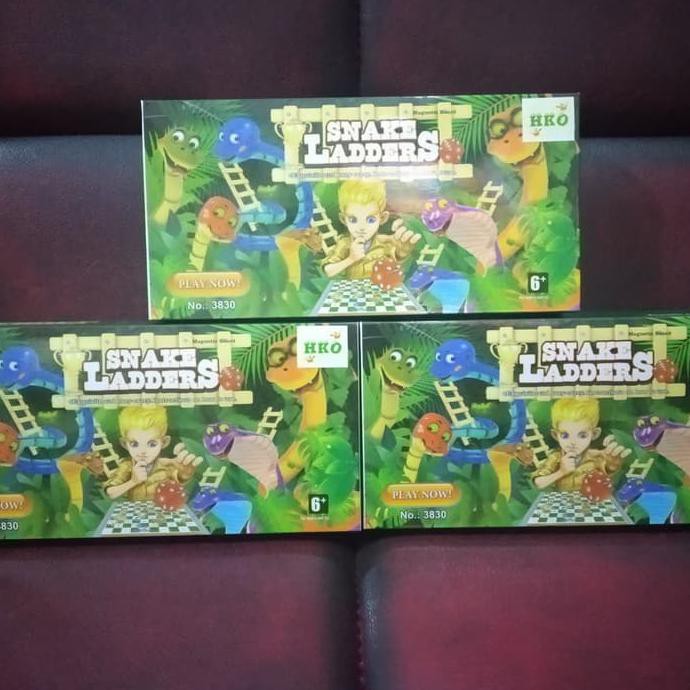 TERMUR@H Mainan Ular Tangga Magnet Mainan Snake Ladders Magnetic Papan Magnet