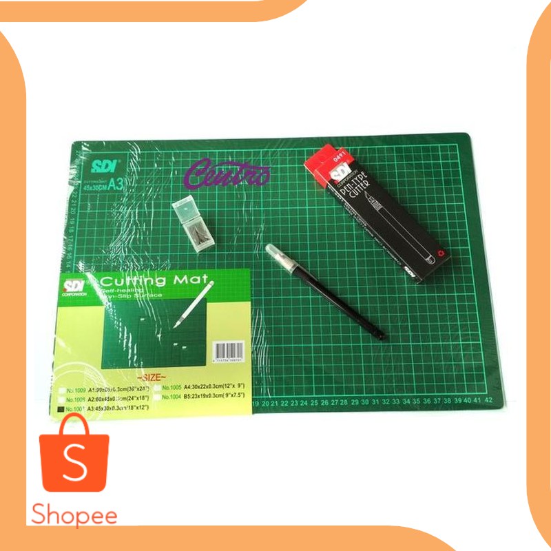 

Promo perkakas Paket SDI Cutting Mat A3 Plus Pen Cutter 0491 20DEZ Berkualitas