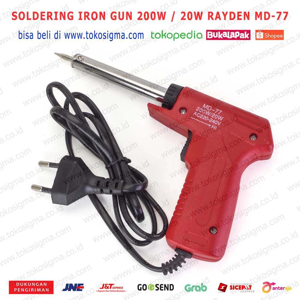 DUAL HEAT GUN SOLDERING IRON MD-77 PISTOL SOLDER TIMAH