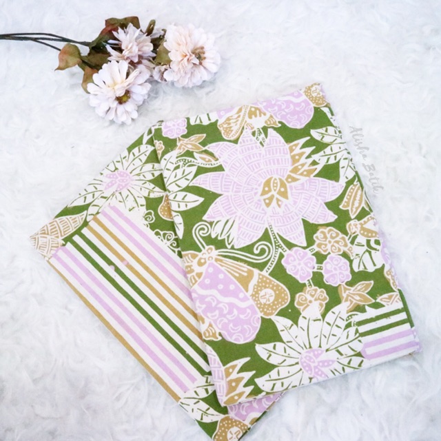 (Alisha Batik) Kain Batik Katun Lasem Cap Hijau H276