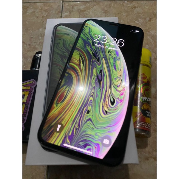 Iphone Xs Max 64Gb Warna Black Garansi Inter