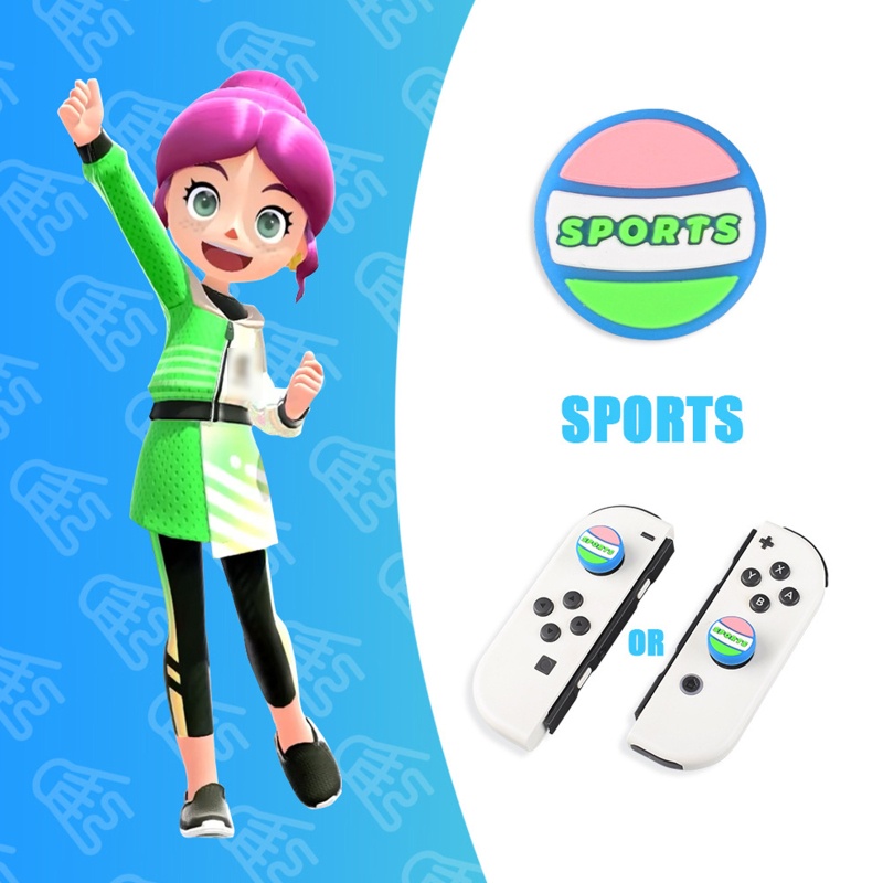 Btsg 4Pcs Cute Cartoon Thumb Grips Joystick Cap Rocker Caps Non-slip Untuk Switch