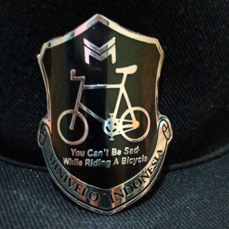 Emblem Sepeda Minivelo Stainless