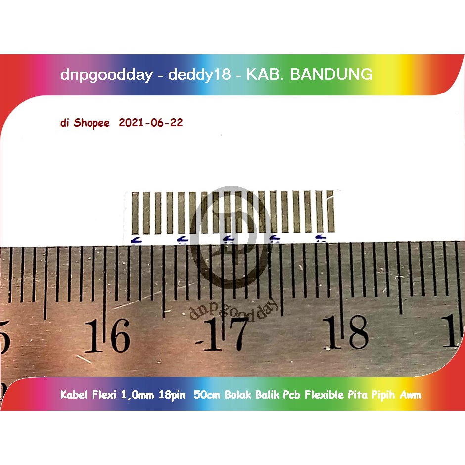 

Kabel Flexi 1,0mm 18pin 50cm Bolak Balik Pcb Flexible Pita Pipih Awm