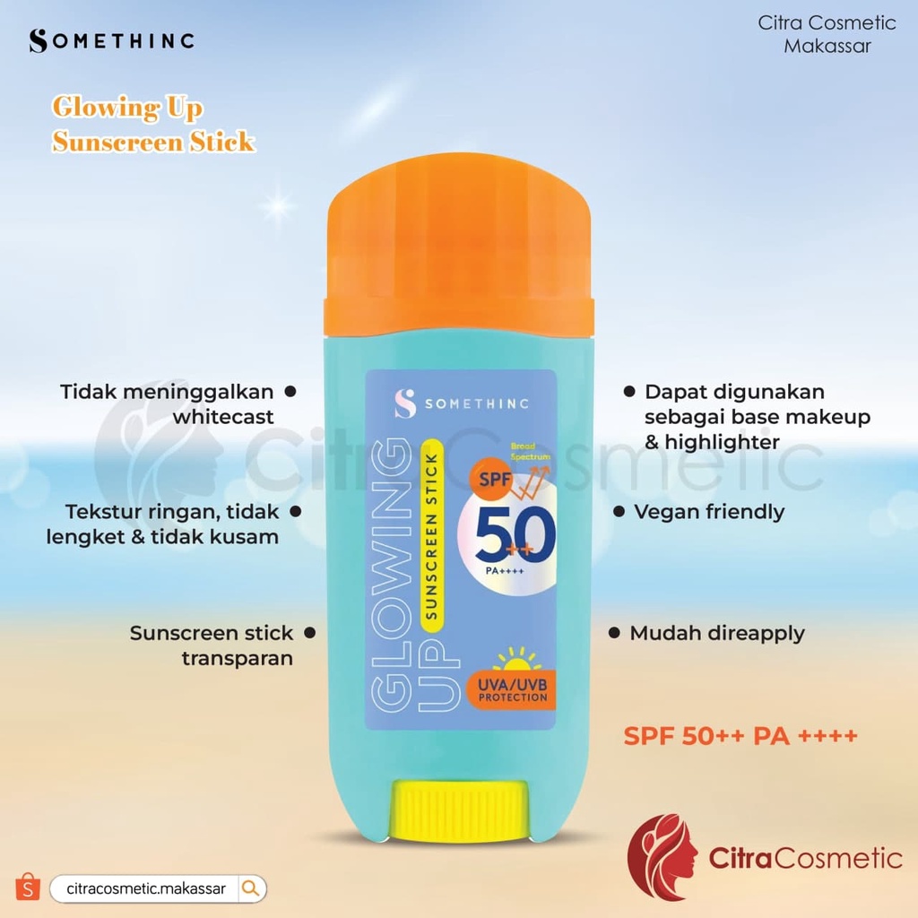 Somethinc Sunscreen Series Glowing Up Stick | Holyshield Sunscreen Comfort | Shake Mist