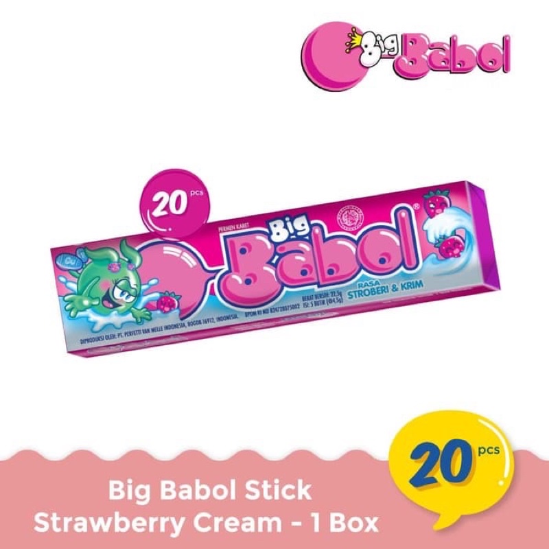 Big babol permen karet all varian 2x23gr