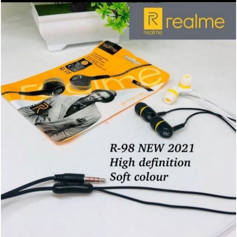 Headset Realme R-105 Bass Metalic dan Headset Realme R-98 New 2021