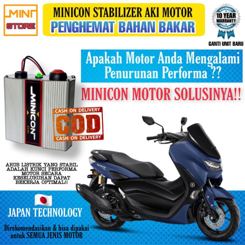 PENGHEMAT BAHAN BAKAR MOTOR MATIC SPORT MINICON STABILIZER AKI ACCU ORIGINAL GARANSI RESMI 10 TAHUN