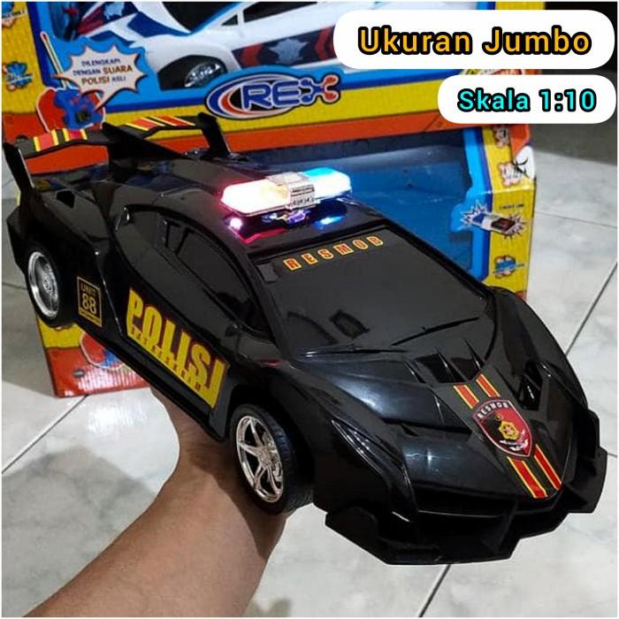 Rc Car Police Remote Control Besar 1:10 - Mobil Remot Kontrol Polisi