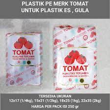 Plastik tomat ukuran 1kg plastik buket murah / plastik es | kantong plastik