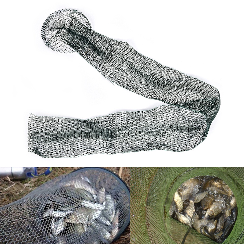 {LUCKID}Fishing Net Trap Fishing Mesh Folding fish Bag Small Fishing Tackle Mesh Bag