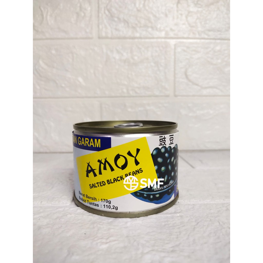 

Tausi Hitam Amoy / Salted Black Beans / Kacang Hitam Asin Kaleng 170 Gram exp 03/2025