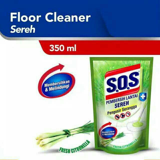 Sos Pembersih Lantai Sereh Refill 350ml & 700ml