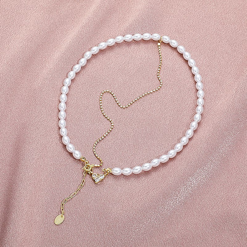 Luxury Pearl Stone Shell Pendant Necklace For Women Summer Star Heart Chain Choker Necklace Bohemian Jewelry Gift