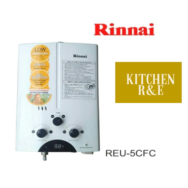 Pemanas Air Gas LPG Rinnai REU -5CFC