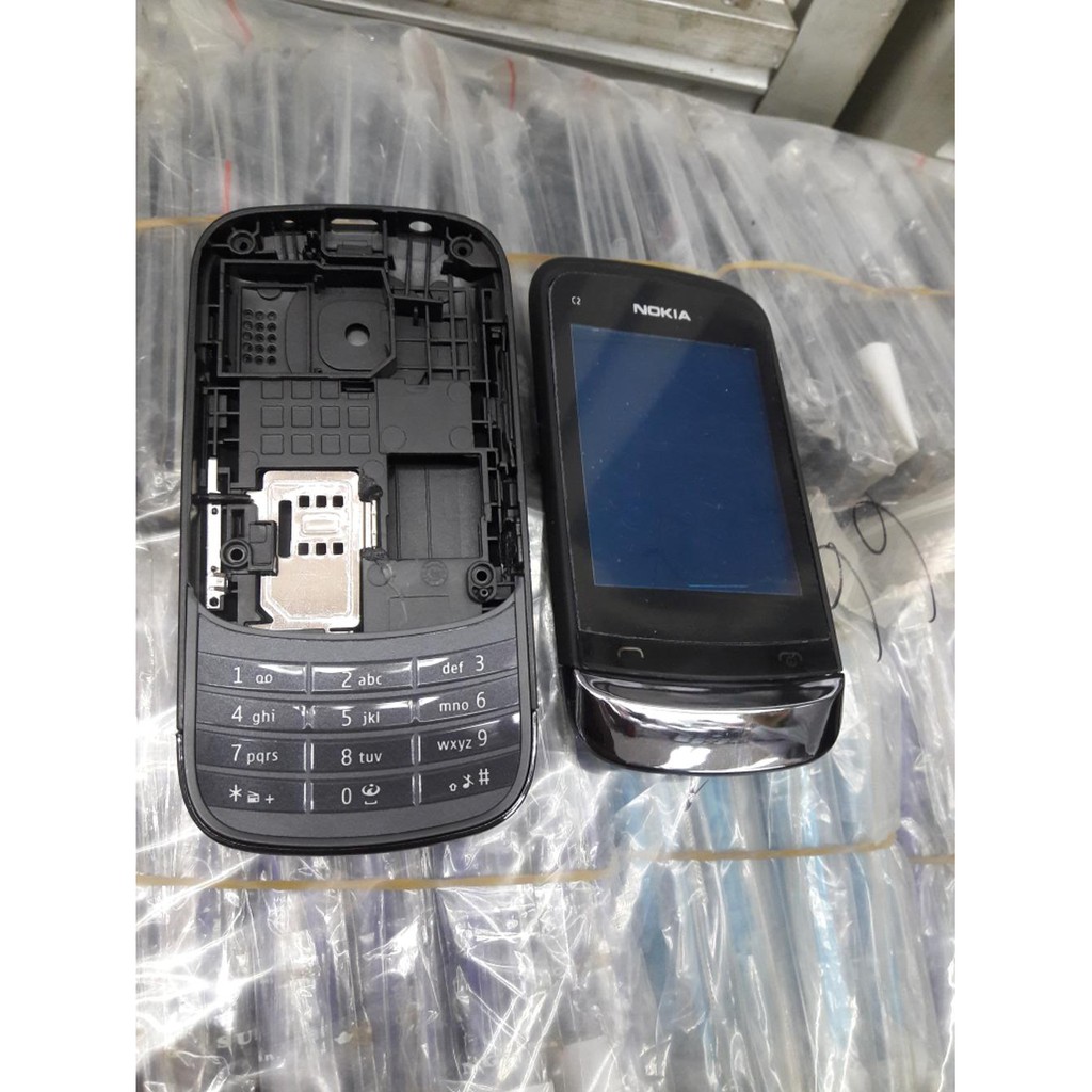 CASING Nokia C2-03 Fullset Black / Casing  Nokia C2 03 Fulset Hitam
