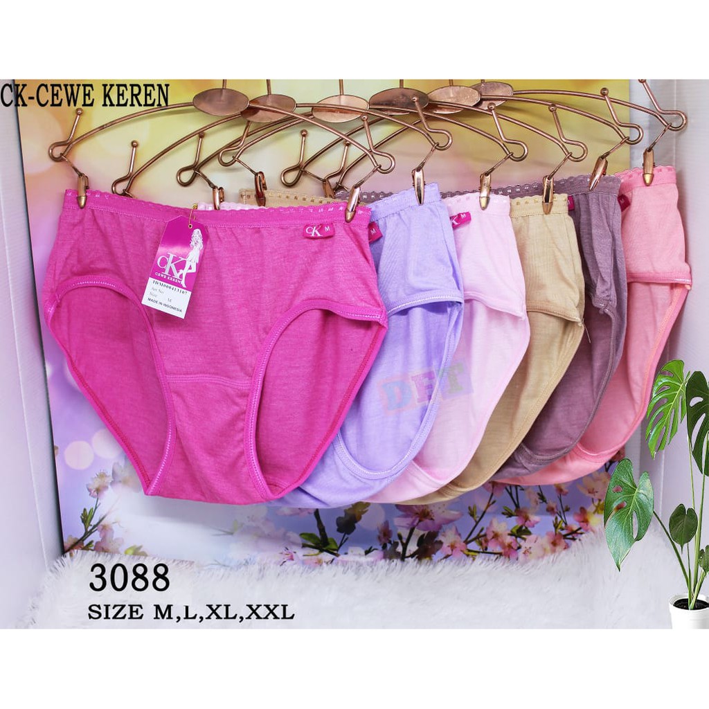 BEE - Celana Dalam Import Murah Wanita Undies Cewek Keren Motif Karet Siksak 3088