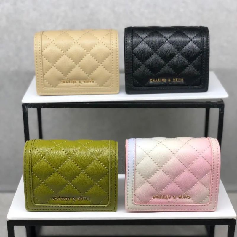 10.10 SALE | CK Micaela Quilted Card Holder / Quilted Phone Pouch
