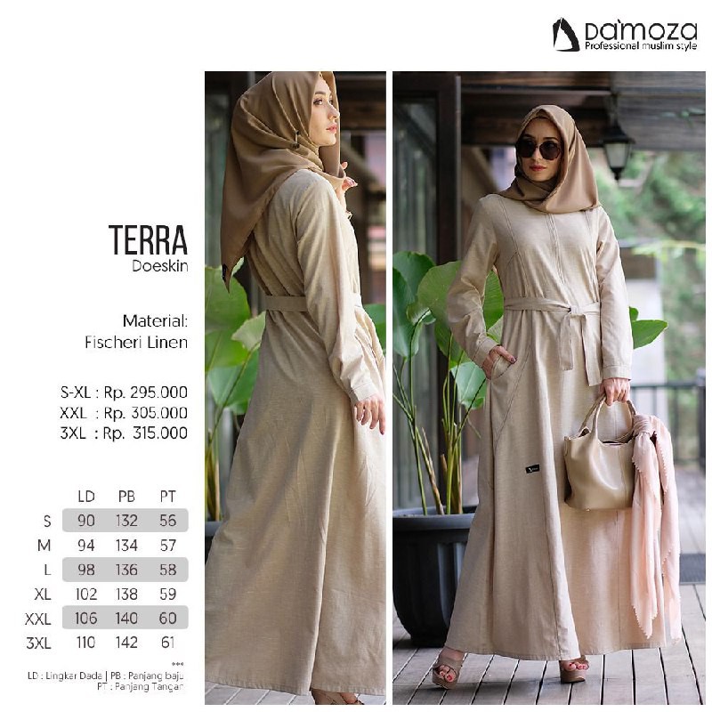Gamis Terbaru DAMOZA TERRA DOESKIN || ASPHAIT || GAMIS WANITA
