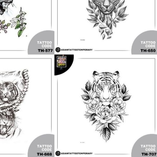 ⅍ Tatto temporer GAMBAR MACAN / tato kulit / tato anti air MACAN SINGA BEST TATO STIKER TATO TEMPORE