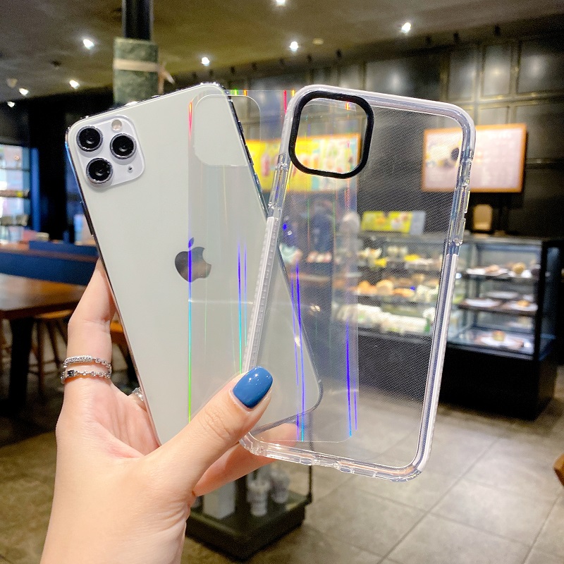 Case Transparan Anti Jatuh Untuk Iphone 11 11pro Max 12 Mini 7 7plus 8 8plus Se Xs Xsmax