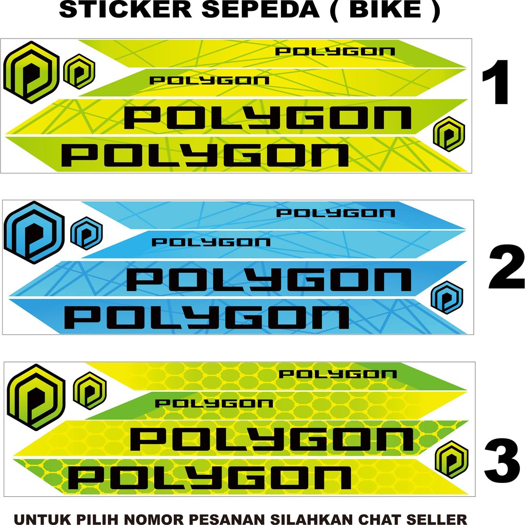 STICKE VARIASI SEPEDA STICKER POLYGON STICKER SEPEDA