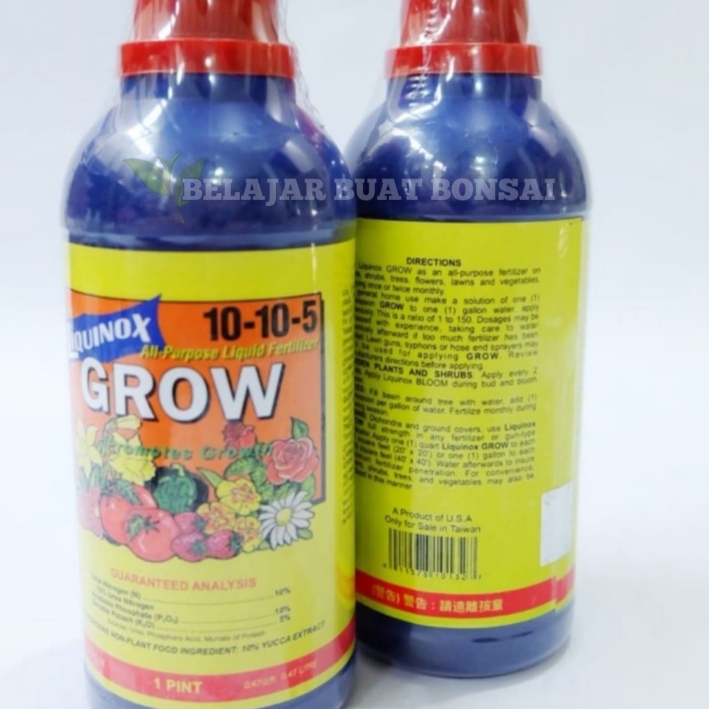 Liquinox GROW 470 ML Taiwan Hormon Tanaman Original