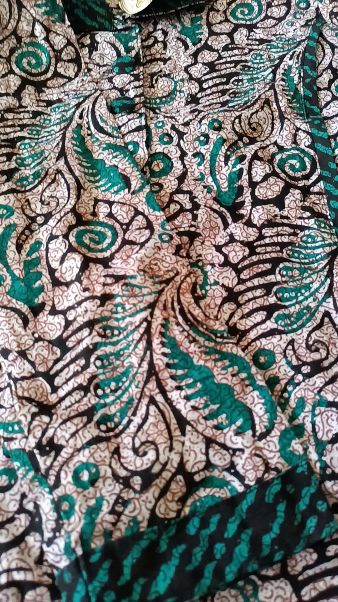 Blouse Batik Kerja Lengan Panjang