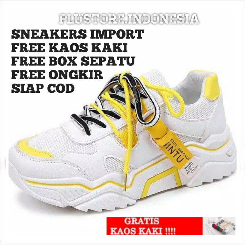PLS Sepatu Jintu Wanita Import Sneakers Running Sport PLS Sepatu Jintu Wanita Import Sneakers Running Sport