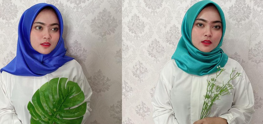 BIG SALE GLOWING SMOOTH Hijab Saten Charmus Kerudung Segi empat Polos Premium FH