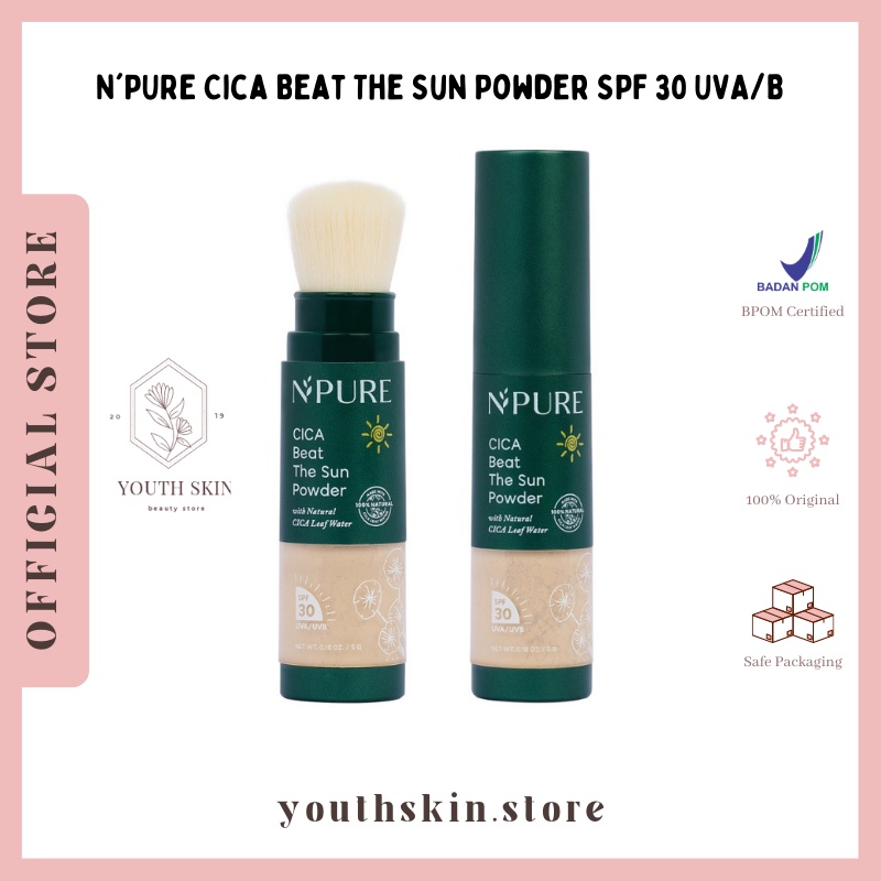 Npure Cica Beat The Sun Powder SPF 30 UVA/UVB | Npure sunscreen powder