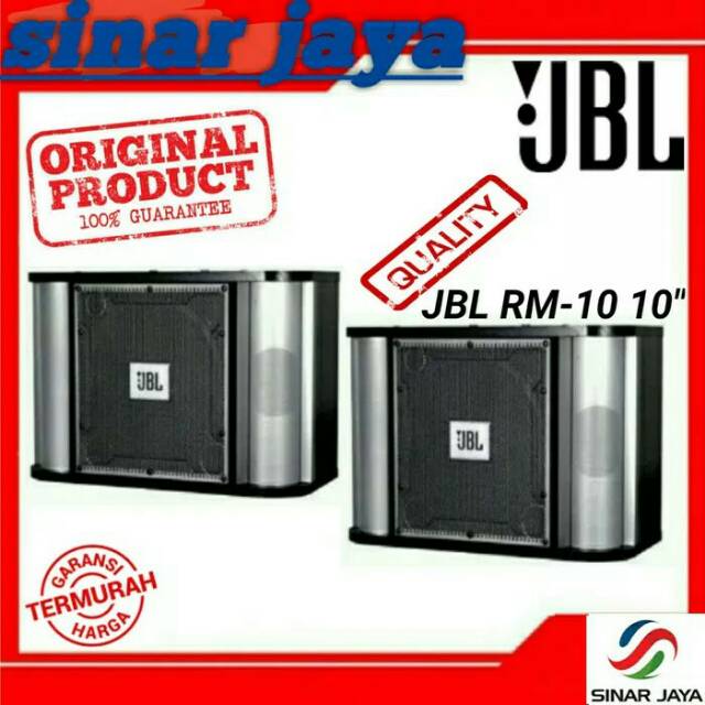 Speaker passive 10" JBL RM10 Pro Sound Comes Home Sepasang