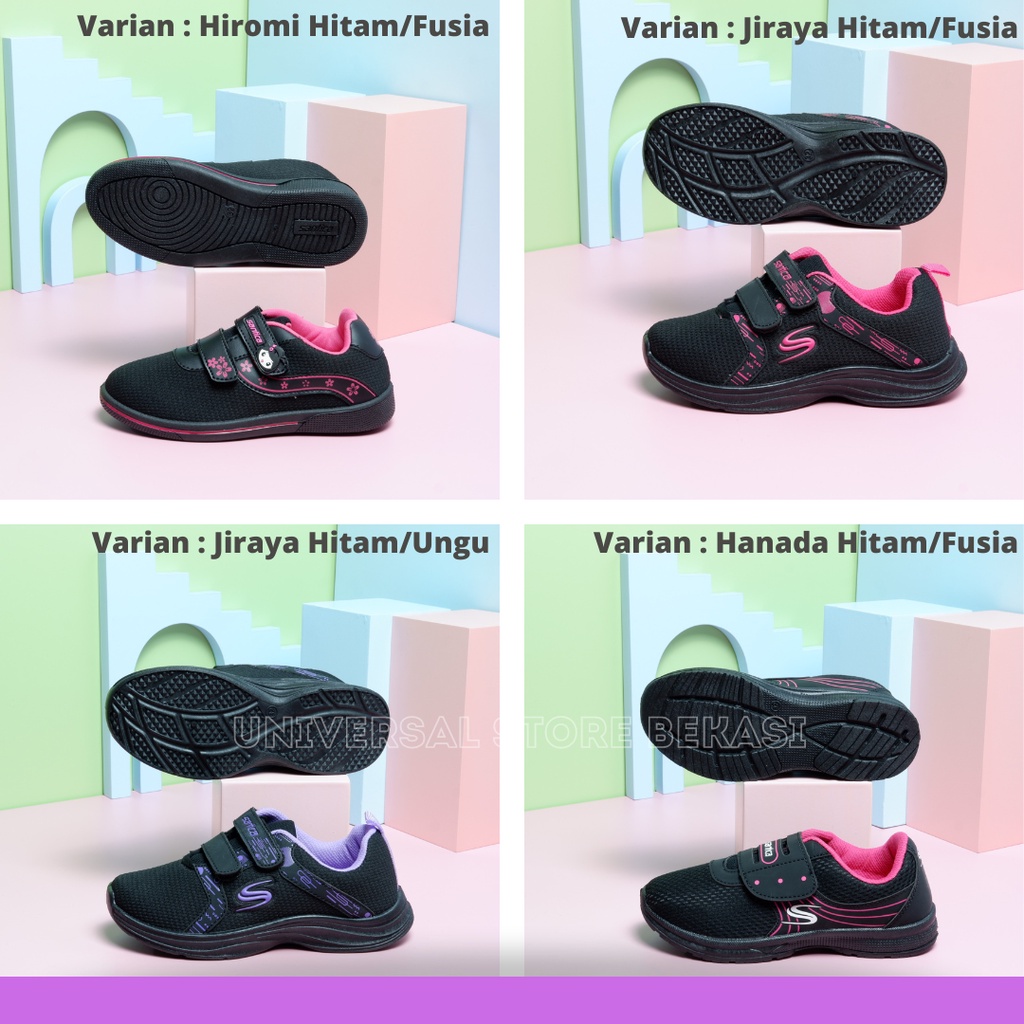 SEPATU SEKOLAH ANAK PEREMPUAN CEWEK PAUD TK SD SANTICA HANADA SNEAKERS CASUAL ANAK MURAH