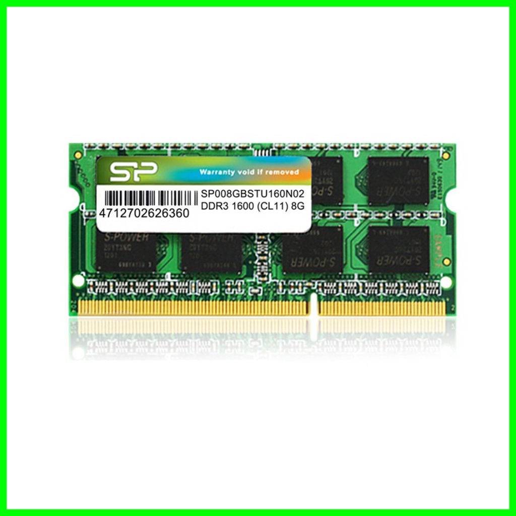 RAM SILICON POWER DDR3 1600MHz CL11 8GB SO-DIMM PC3-12800 SODIMM RAM Laptop